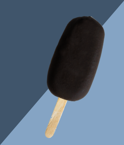 Paleta Vainilla cubierta de cacao y caramelo de dátil